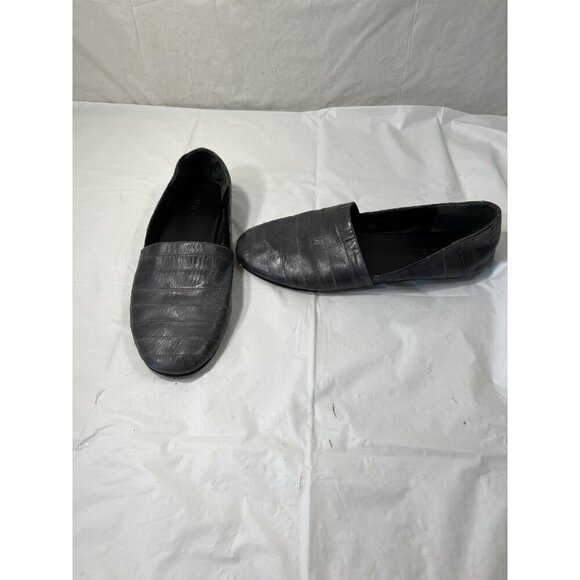 Vince Bogart grey Leather Flat Slide Slip-on $225 Size 8 - Picture 10 of 14